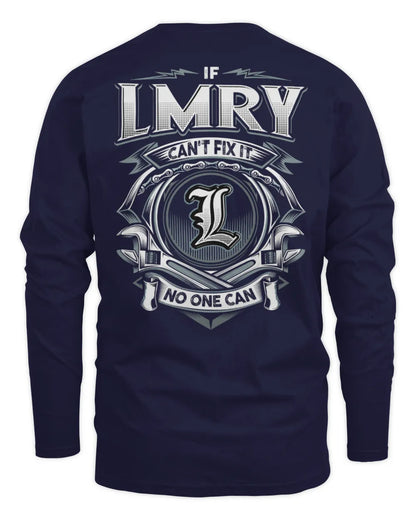 LMRY AP81-K4-626 - Personalized Ahmed Quote Apparel “If Ahmed Can't Fix It, No One Can” - Men's Long Sleeved T-Shirt - Navy