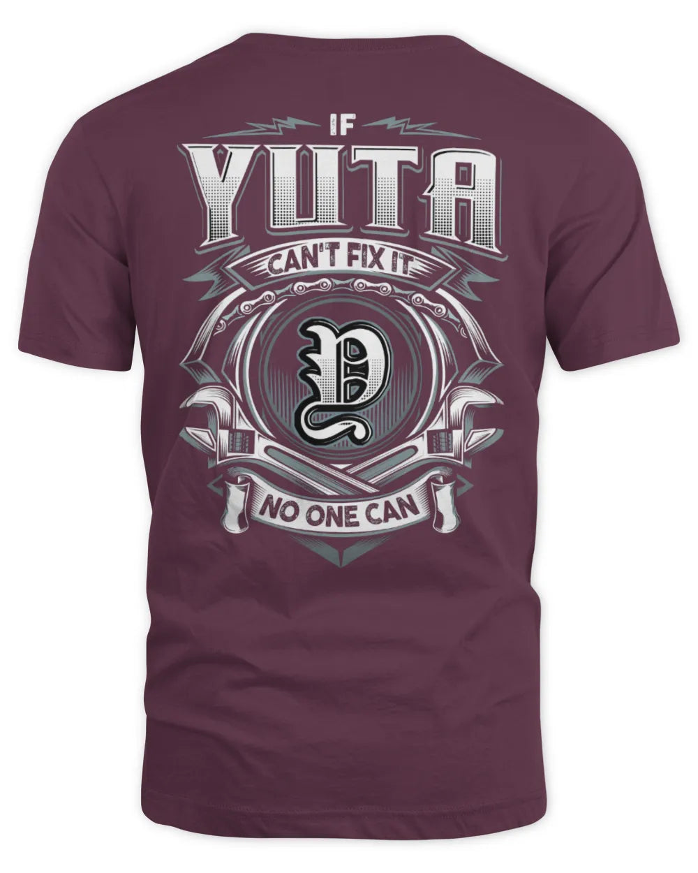 YUTA AP81-K4-626 - Personalized Ahmed Quote Apparel “If Ahmed Can't Fix It, No One Can” - Unisex Standard T-Shirt - Maroon