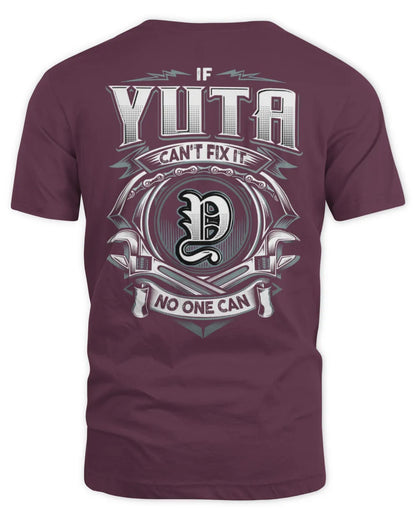 YUTA AP81-K4-626 - Personalized Ahmed Quote Apparel “If Ahmed Can't Fix It, No One Can” - Unisex Standard T-Shirt - Maroon