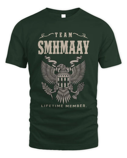 SMHMAAY TP06-K82 – Personalized Classic Style Apparel “Team NAME Lifetime Member” - Unisex Standard T-Shirt - Forest Green