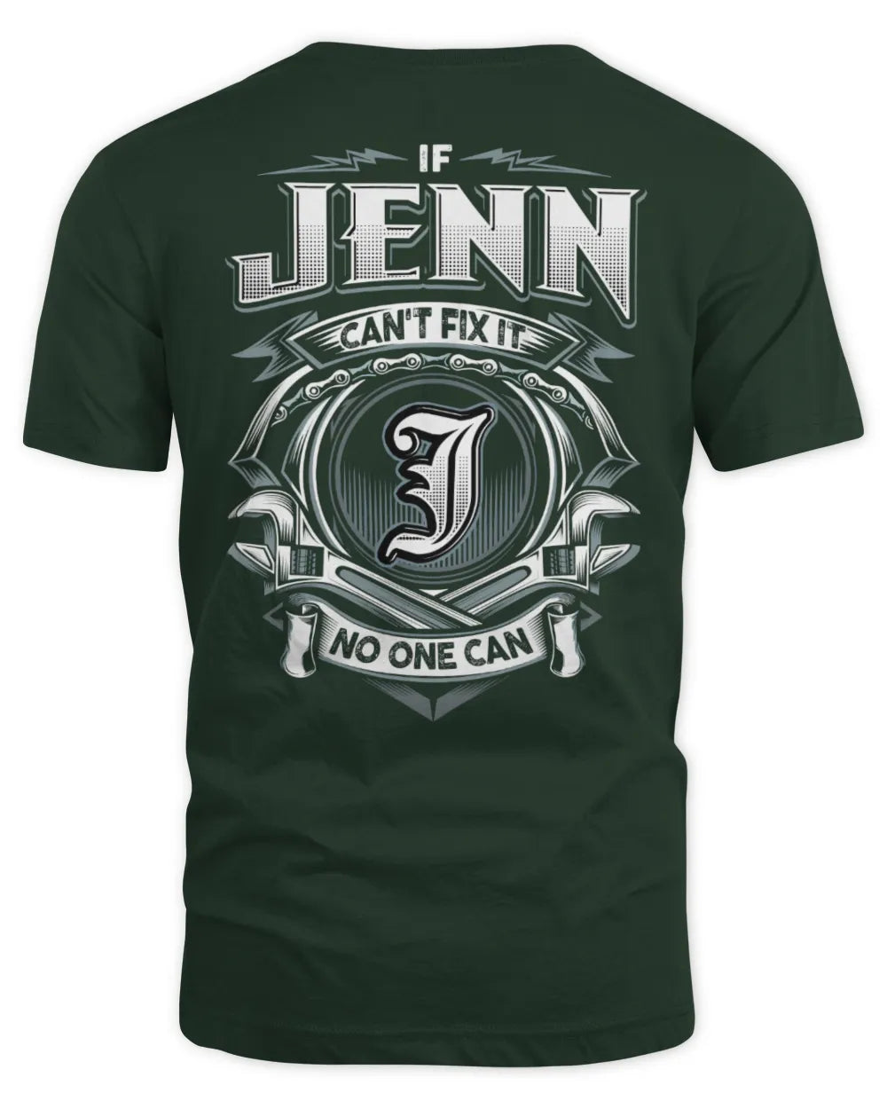 JENN AP81-K4-626 - Personalized Ahmed Quote Apparel “If Ahmed Can't Fix It, No One Can” - Unisex Standard T-Shirt - Forest Green