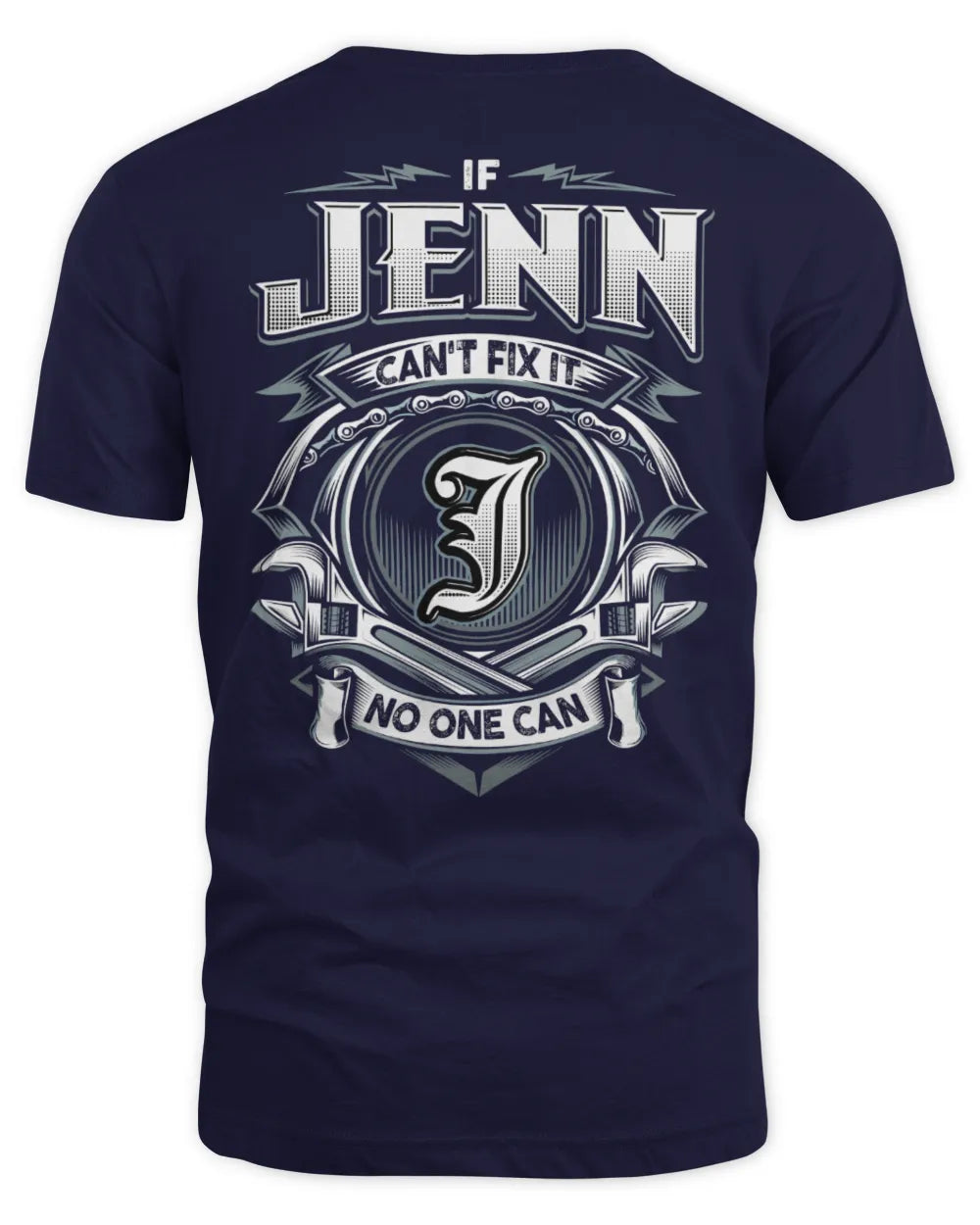 JENN AP81-K4-626 - Personalized Ahmed Quote Apparel “If Ahmed Can't Fix It, No One Can” - Unisex Standard T-Shirt - Navy