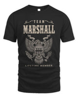 MARSHALL TP06-K82 – Personalized Classic Style Apparel “Team NAME Lifetime Member” - Unisex Standard T-Shirt - Black
