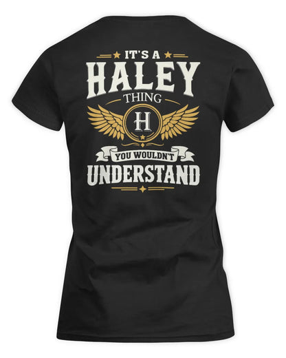 HALEY KT06-M008 It’s a [NAME] Thing – You Wouldn’t Understand | Personalized Vintage T-Shirt - Women's Standard T-Shirt - Black