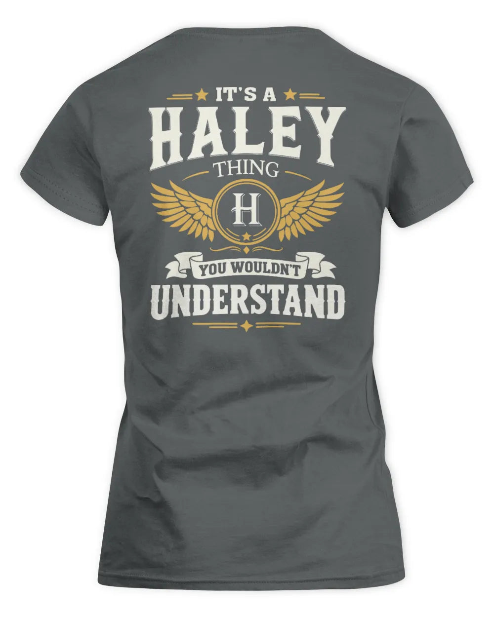 HALEY KT06-M008 It’s a [NAME] Thing – You Wouldn’t Understand | Personalized Vintage T-Shirt - Women's Standard T-Shirt - Charcoal