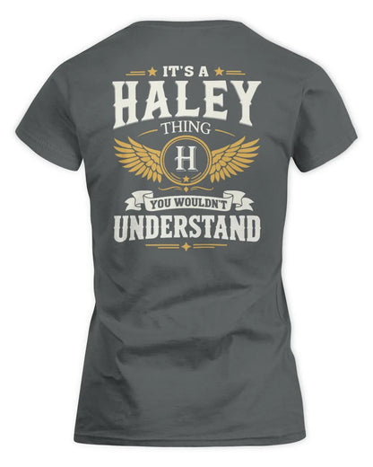 HALEY KT06-M008 It’s a [NAME] Thing – You Wouldn’t Understand | Personalized Vintage T-Shirt - Women's Standard T-Shirt - Charcoal