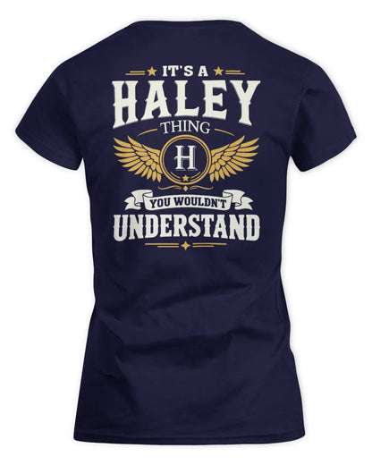 HALEY KT06-M008 It’s a [NAME] Thing – You Wouldn’t Understand | Personalized Vintage T-Shirt - Women's Standard T-Shirt - Navy