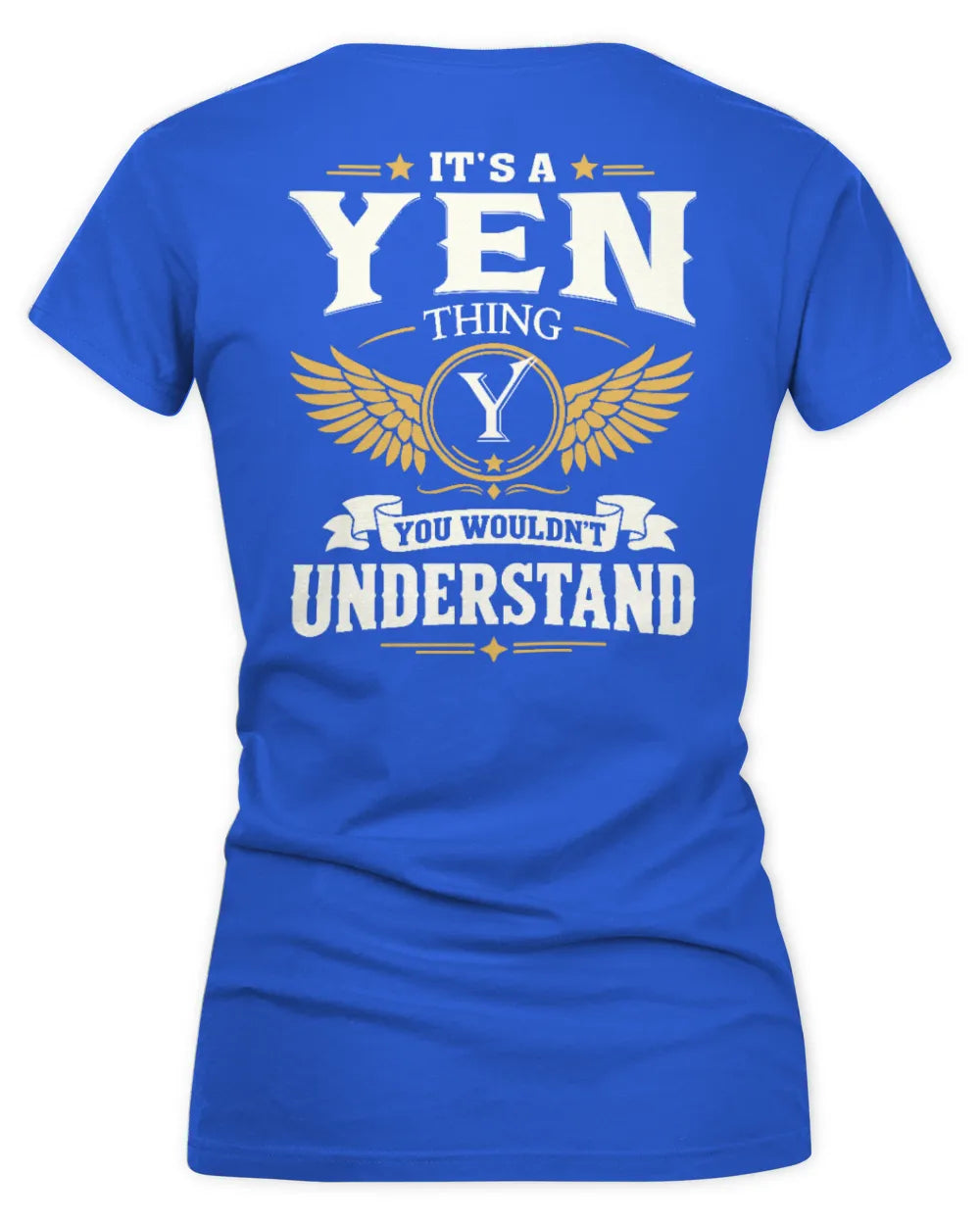 YEN KT06-M008 It’s a [NAME] Thing – You Wouldn’t Understand | Personalized Vintage T-Shirt - Women's V-Neck T-Shirt - Royal