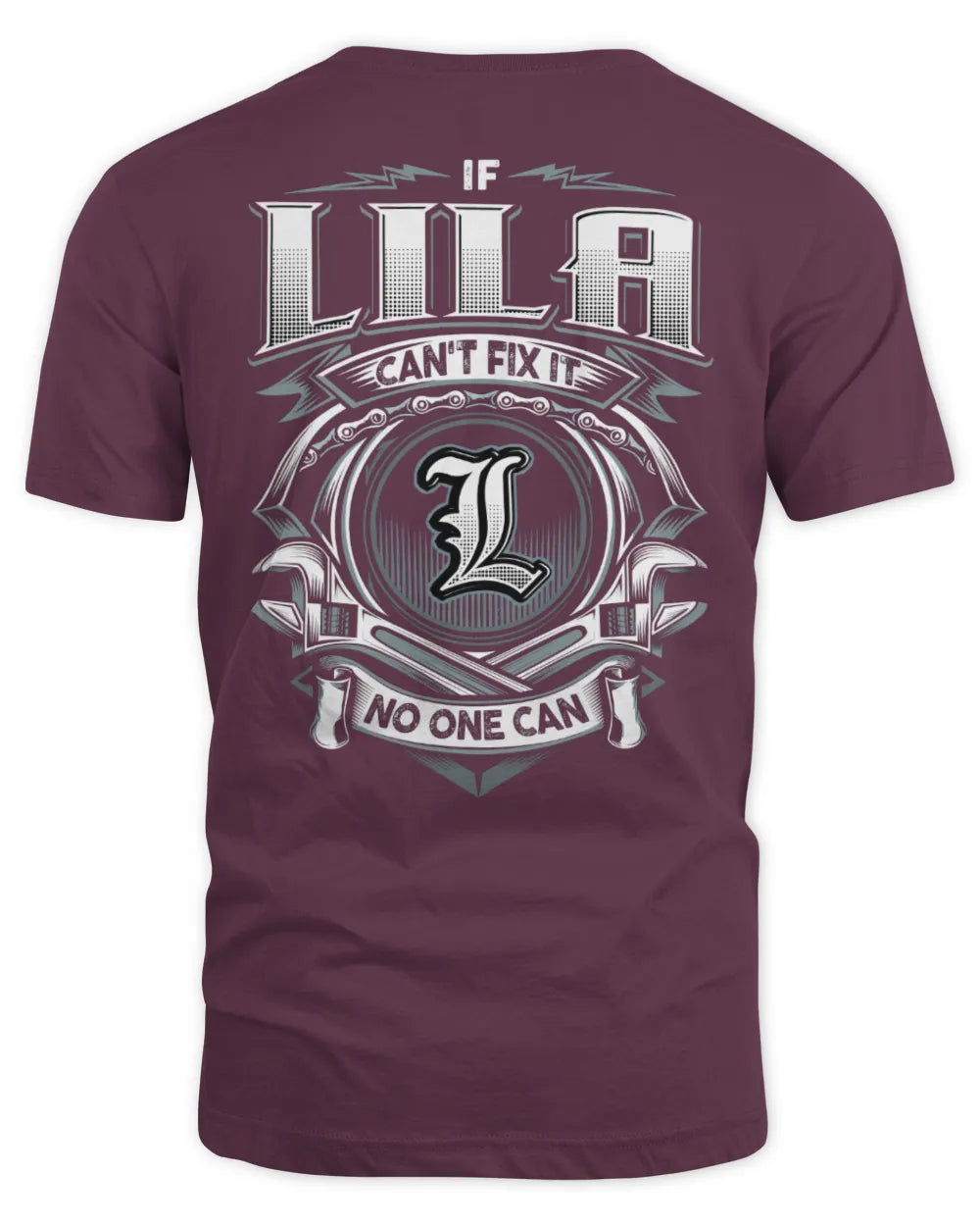 LILA AP81-K4-626 - Personalized Ahmed Quote Apparel “If Ahmed Can't Fix It, No One Can” - Unisex Standard T-Shirt - Maroon