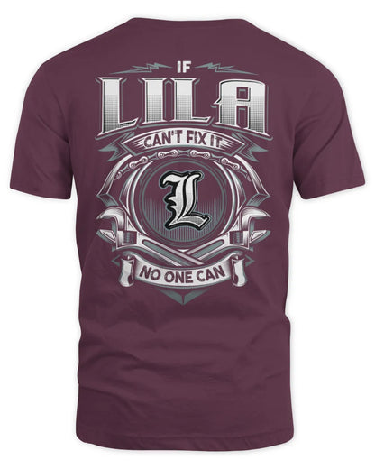 LILA AP81-K4-626 - Personalized Ahmed Quote Apparel “If Ahmed Can't Fix It, No One Can” - Unisex Standard T-Shirt - Maroon