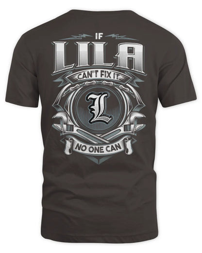 LILA AP81-K4-626 - Personalized Ahmed Quote Apparel “If Ahmed Can't Fix It, No One Can” - Unisex Standard T-Shirt - Dark Chocolate