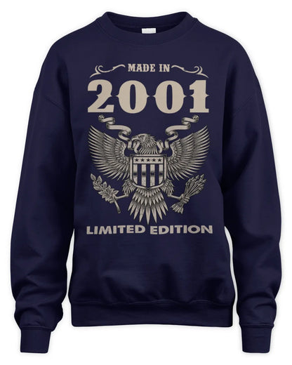 2001 HH89-K2 – Classic Birth Year Limited Edition T-Shirt - Unisex Sweatshirt - Navy