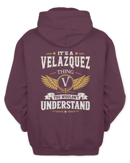 VELAZQUEZ KT06-M008 It’s a [NAME] Thing – You Wouldn’t Understand | Personalized Vintage T-Shirt - Unisex Hoodie - Maroon