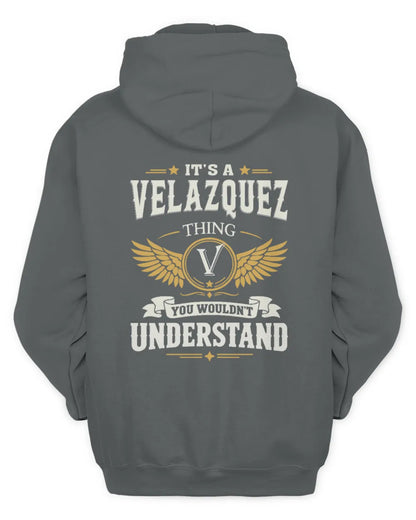 VELAZQUEZ KT06-M008 It’s a [NAME] Thing – You Wouldn’t Understand | Personalized Vintage T-Shirt - Unisex Hoodie - Charcoal