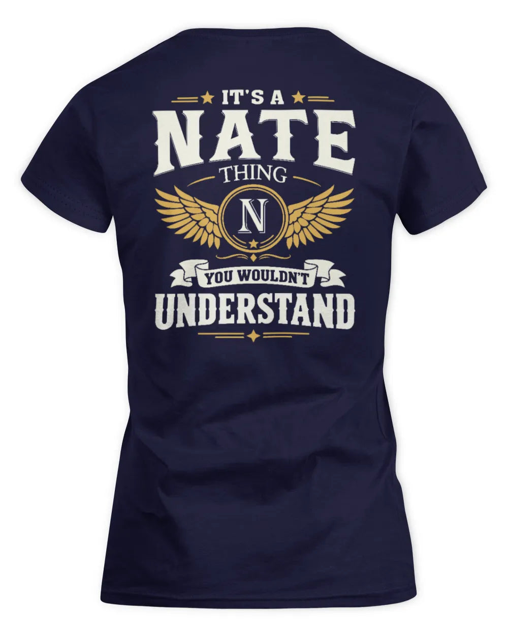 NATE KT06-M008 It’s a [NAME] Thing – You Wouldn’t Understand | Personalized Vintage T-Shirt - Women's Standard T-Shirt - Navy
