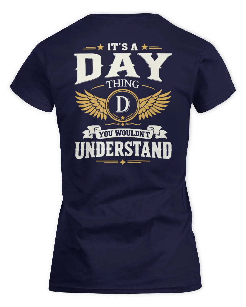 DAY KT06-M008 It’s a [NAME] Thing – You Wouldn’t Understand | Personalized Vintage T-Shirt - Women's Standard T-Shirt - Navy