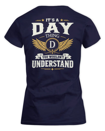 DAY KT06-M008 It’s a [NAME] Thing – You Wouldn’t Understand | Personalized Vintage T-Shirt - Women's Standard T-Shirt - Navy