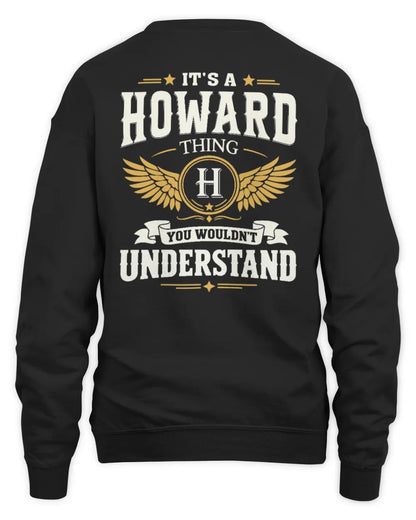 HOWARD KT06-M008 It’s a [NAME] Thing – You Wouldn’t Understand | Personalized Vintage T-Shirt - Unisex Sweatshirt - Black