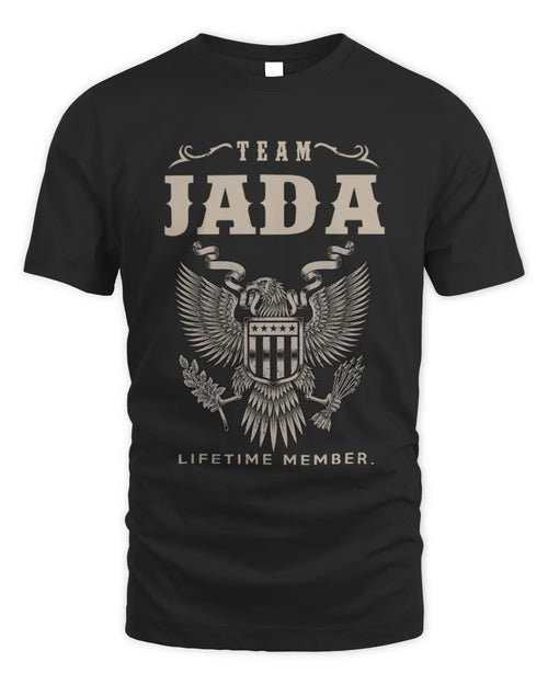 JADA TP06-K82 – Personalized Classic Style Apparel “Team NAME Lifetime Member” - Unisex Standard T-Shirt - Black
