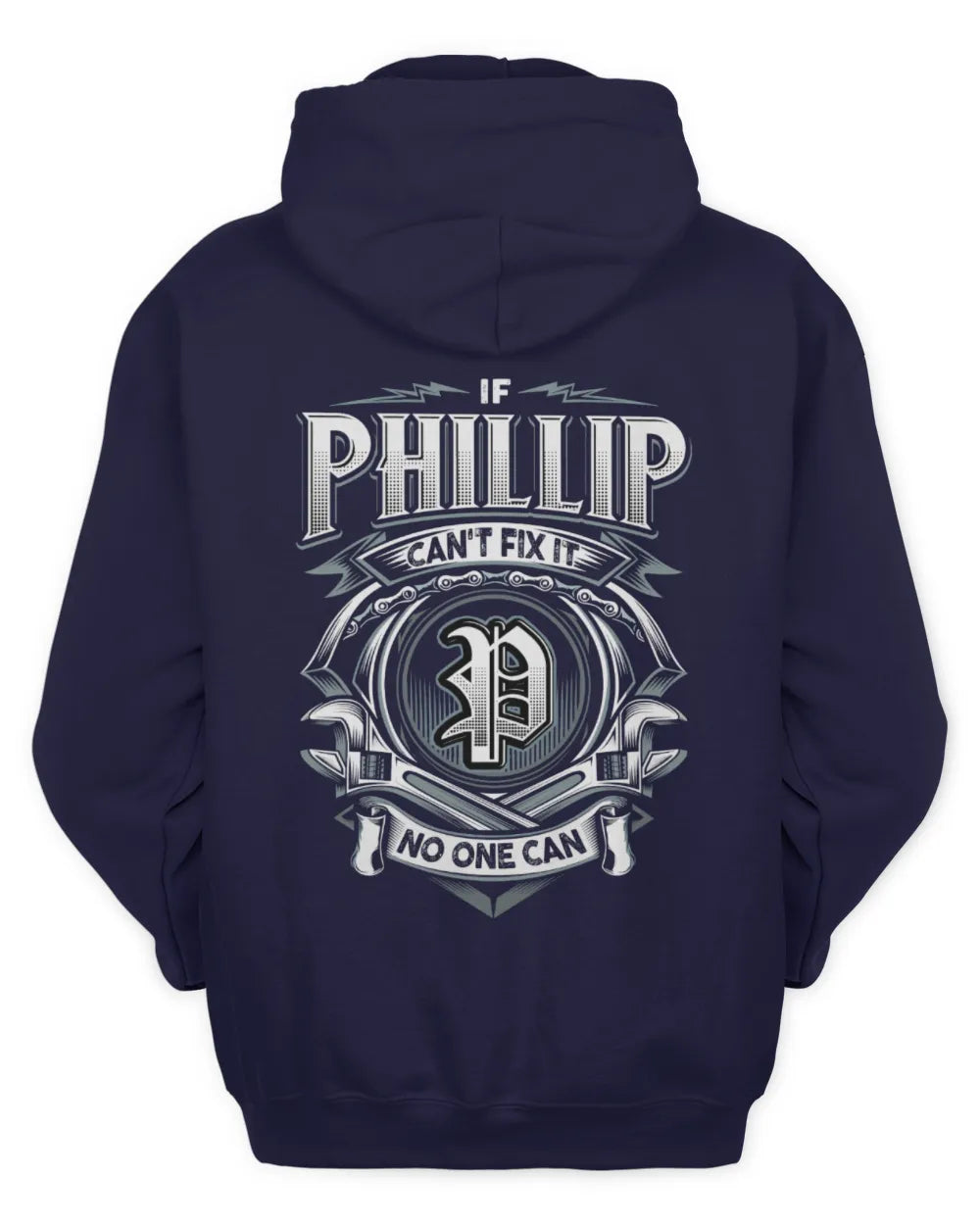 PHILLIP AP81-K4-626 - Personalized Ahmed Quote Apparel “If Ahmed Can't Fix It, No One Can” - Unisex Hoodie - Navy