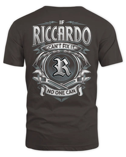 RICCARDO AP81-K4-626 - Personalized Ahmed Quote Apparel “If Ahmed Can't Fix It, No One Can” - Unisex Standard T-Shirt - Dark Chocolate