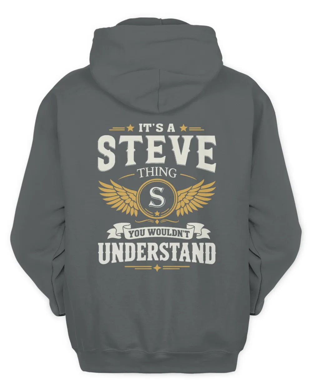 STEVE KT06-M008 It’s a [NAME] Thing – You Wouldn’t Understand | Personalized Vintage T-Shirt - Unisex Hoodie - Charcoal