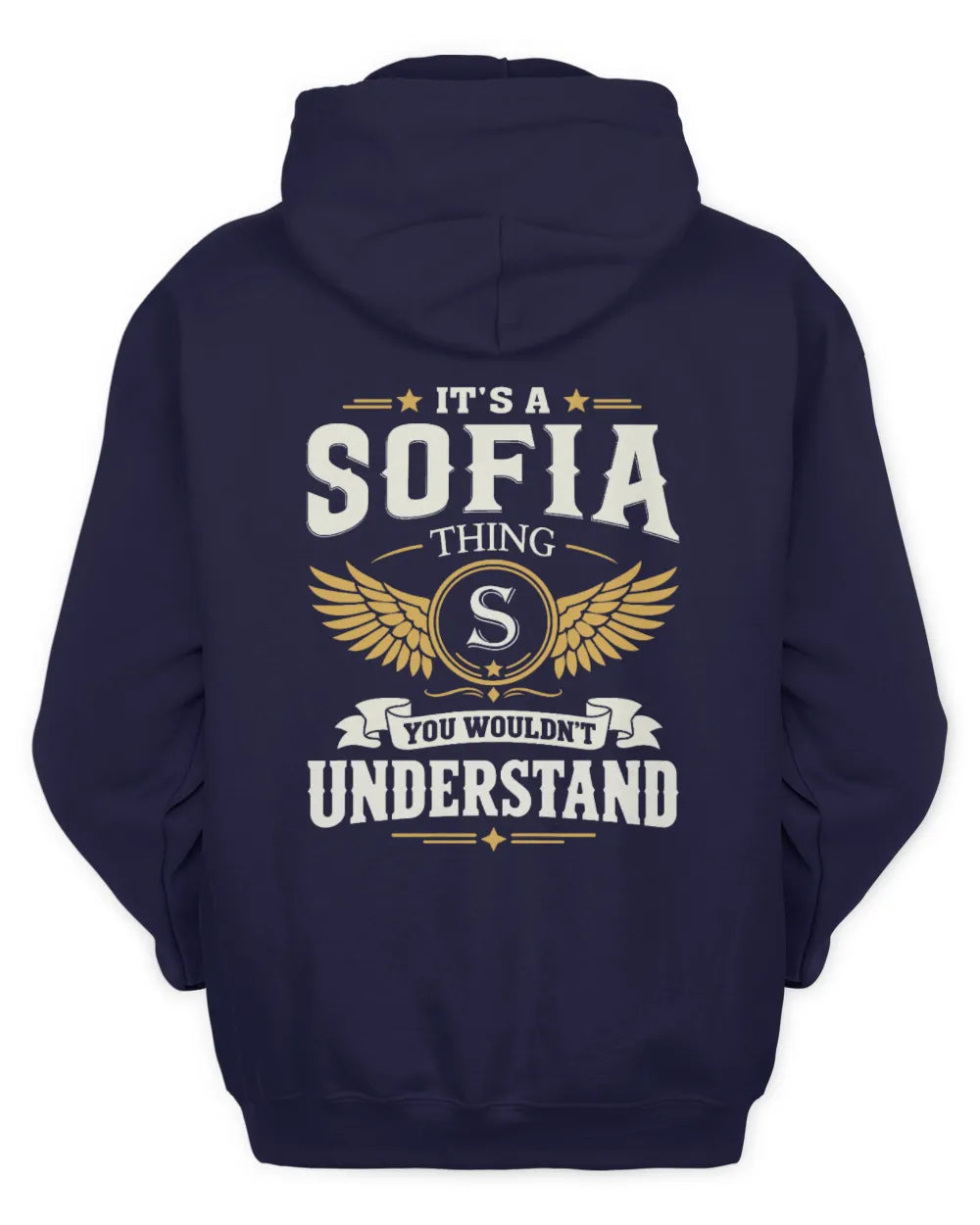 SOFIA KT06-M008 It’s a [NAME] Thing – You Wouldn’t Understand | Personalized Vintage T-Shirt - Unisex Hoodie - Navy