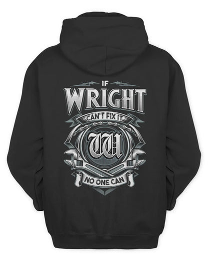 WRIGHT AP81-K4-626 - Personalized Ahmed Quote Apparel “If Ahmed Can't Fix It, No One Can” - Unisex Hoodie - Black