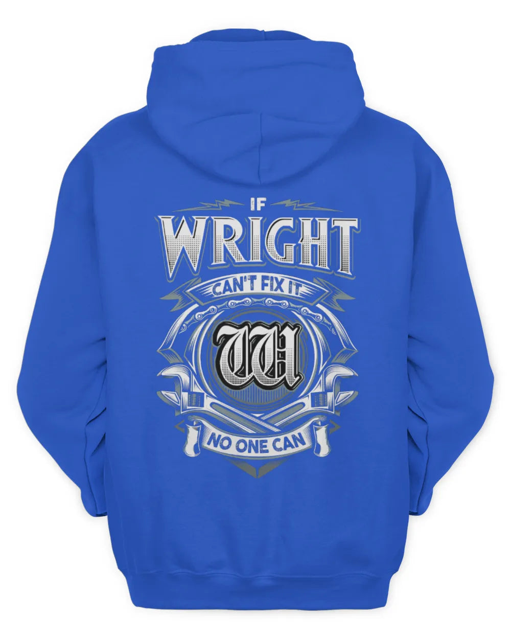 WRIGHT AP81-K4-626 - Personalized Ahmed Quote Apparel “If Ahmed Can't Fix It, No One Can” - Unisex Hoodie - Royal