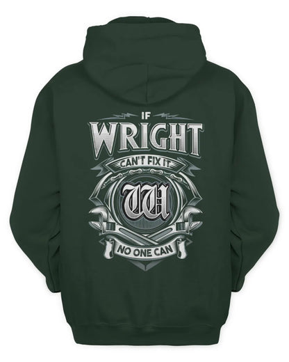 WRIGHT AP81-K4-626 - Personalized Ahmed Quote Apparel “If Ahmed Can't Fix It, No One Can” - Unisex Hoodie - Forest Green