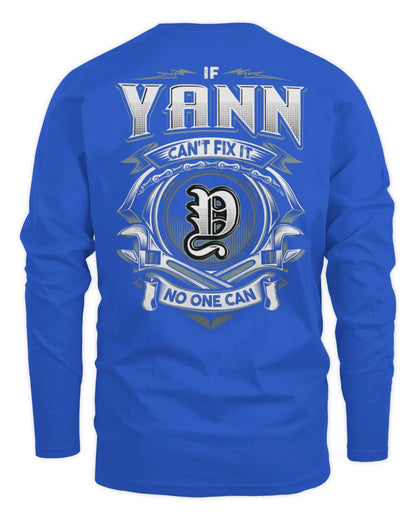 YANN AP81-K4-626 - Personalized Ahmed Quote Apparel “If Ahmed Can't Fix It, No One Can” - Men's Long Sleeved T-Shirt - Royal