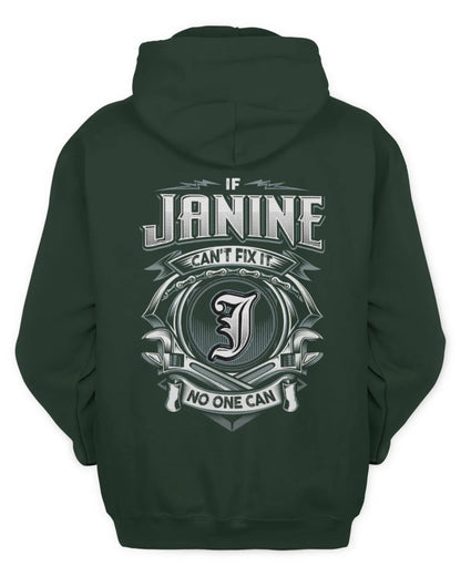JANINE AP81-K4-626 - Personalized Ahmed Quote Apparel “If Ahmed Can't Fix It, No One Can” - Unisex Hoodie - Forest Green