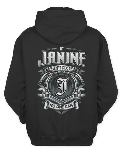 JANINE AP81-K4-626 - Personalized Ahmed Quote Apparel “If Ahmed Can't Fix It, No One Can” - Unisex Hoodie - Black