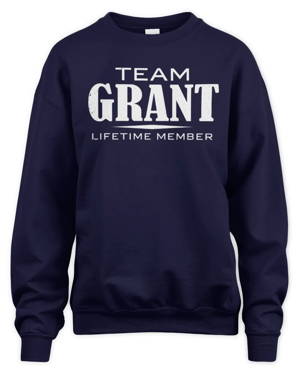 GRANT BL62-K4-128 - Personalized “Team NAME Lifetime Member” - Unisex Sweatshirt - Navy