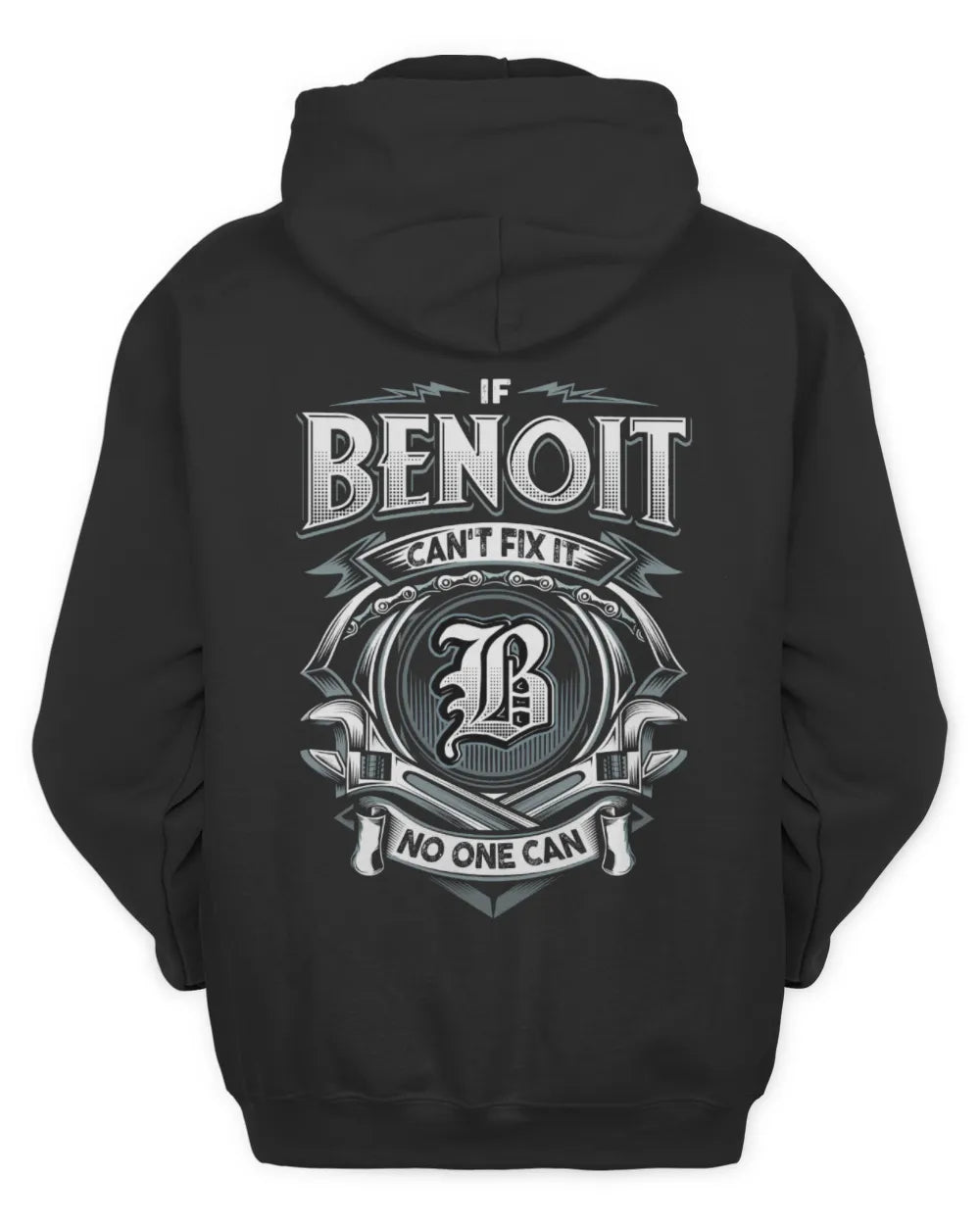 BENOIT AP81-K4-626 - Personalized Ahmed Quote Apparel “If Ahmed Can't Fix It, No One Can” - Unisex Hoodie - Black