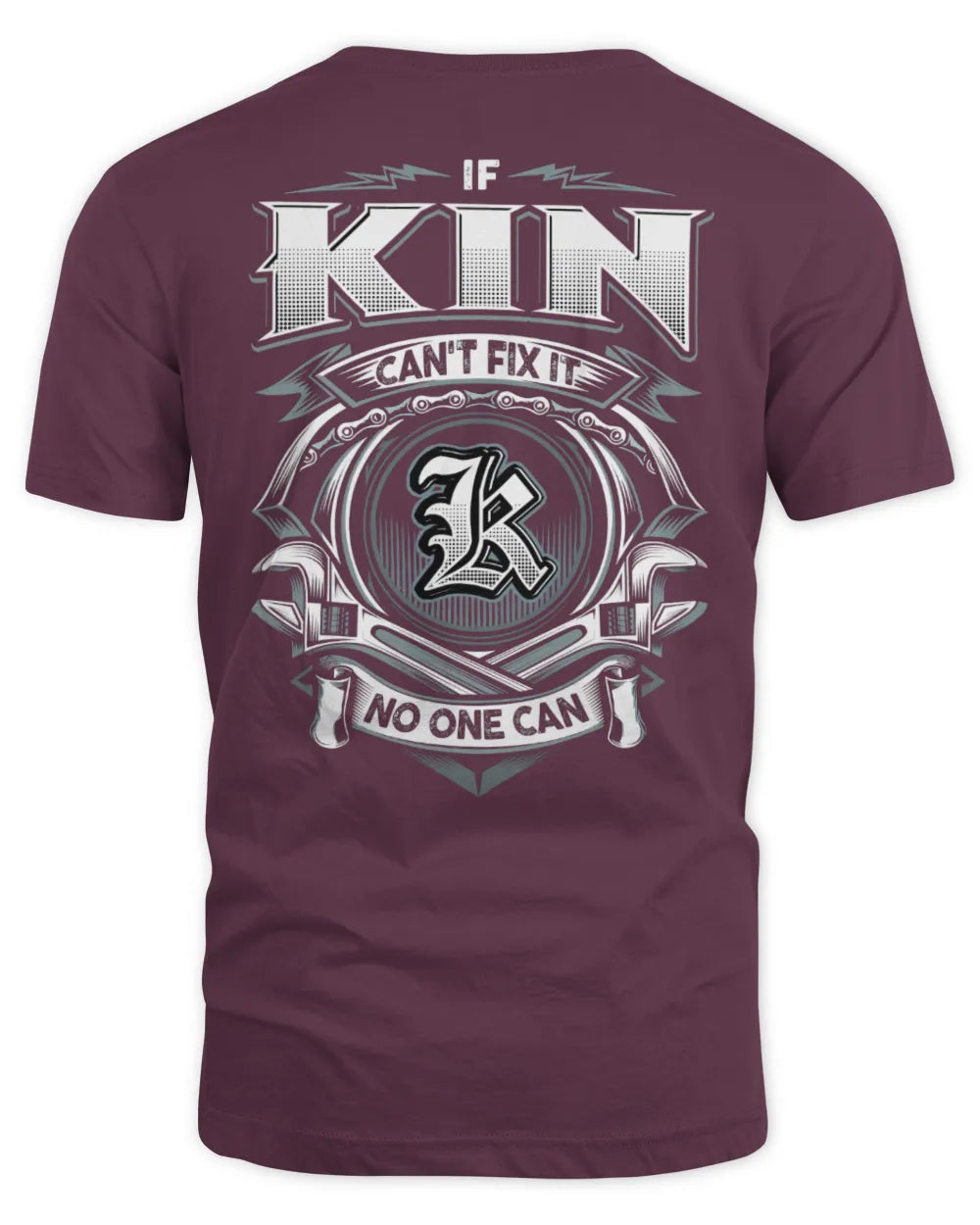 KIN AP81-K4-626 - Personalized Ahmed Quote Apparel “If Ahmed Can't Fix It, No One Can” - Unisex Standard T-Shirt - Maroon