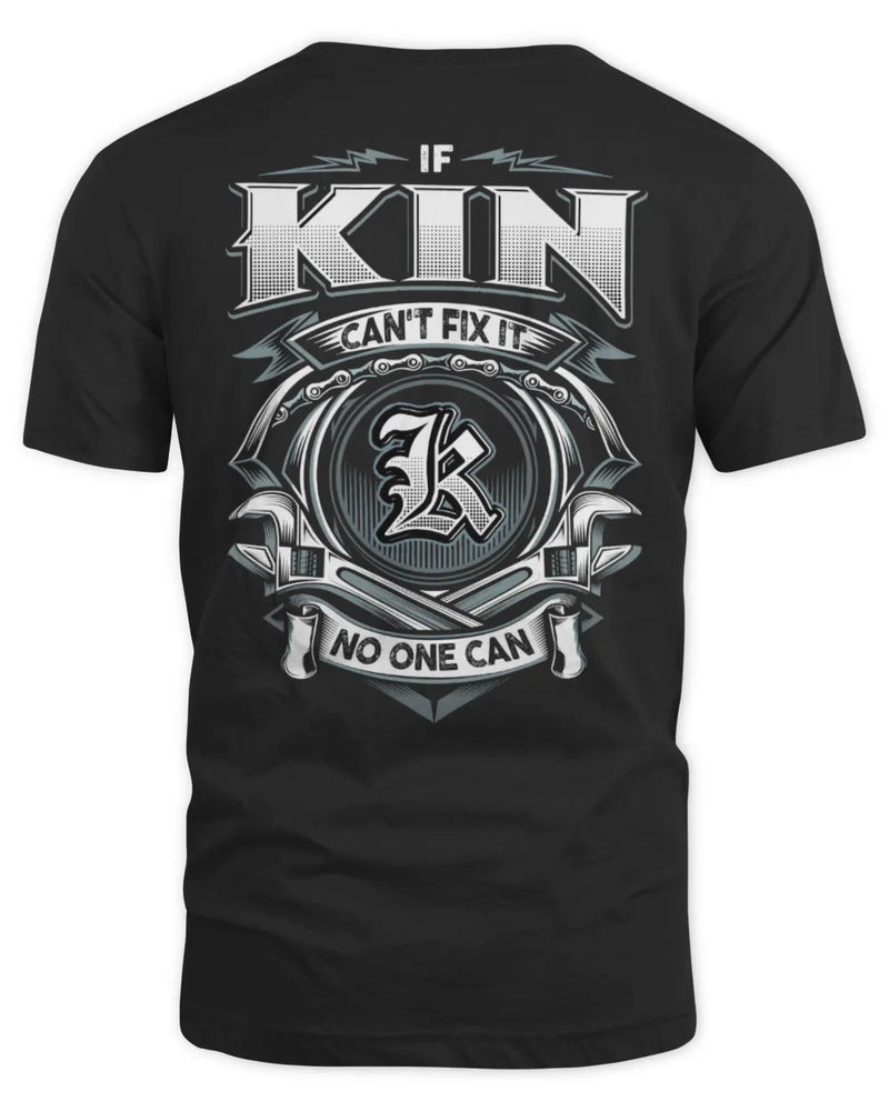 KIN AP81-K4-626 - Personalized Ahmed Quote Apparel “If Ahmed Can't Fix It, No One Can” - Unisex Standard T-Shirt - Black