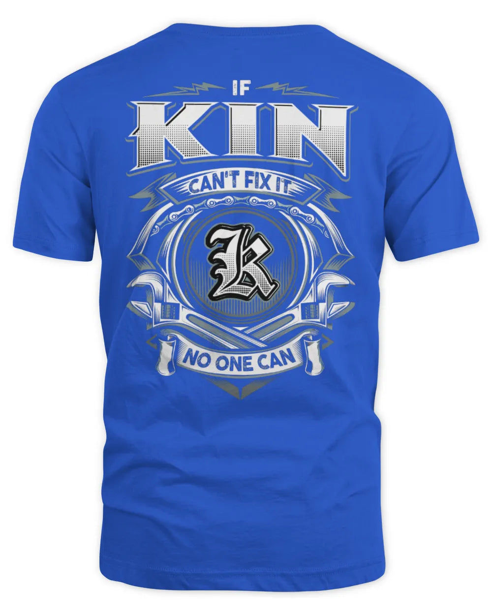 KIN AP81-K4-626 - Personalized Ahmed Quote Apparel “If Ahmed Can't Fix It, No One Can” - Unisex Standard T-Shirt - Royal