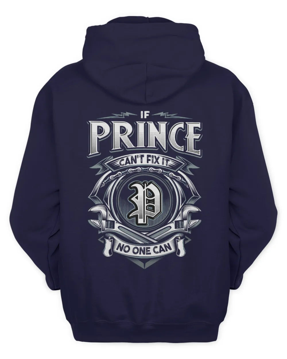 PRINCE AP81-K4-626 - Personalized Ahmed Quote Apparel “If Ahmed Can't Fix It, No One Can” - Unisex Hoodie - Navy