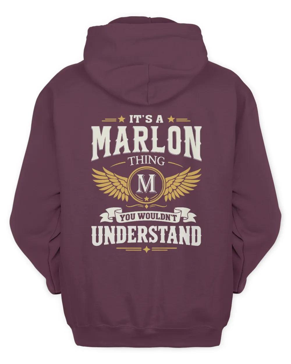 MARLON KT06-M008 It’s a [NAME] Thing – You Wouldn’t Understand | Personalized Vintage T-Shirt - Unisex Hoodie - Maroon