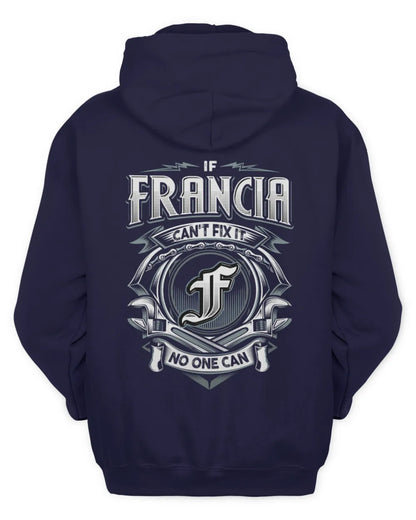 FRANCIA AP81-K4-626 - Personalized Ahmed Quote Apparel “If Ahmed Can't Fix It, No One Can” - Unisex Hoodie - Navy