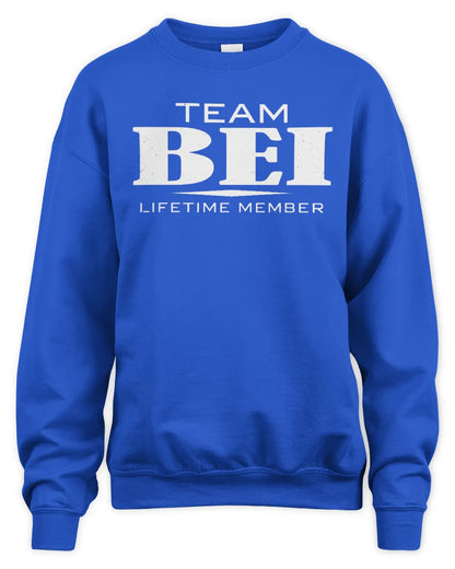BEI BL62-K4-128 - Personalized “Team NAME Lifetime Member” - Unisex Sweatshirt - Royal
