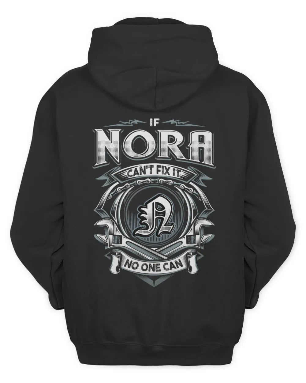 NORA AP81-K4-626 - Personalized Ahmed Quote Apparel “If Ahmed Can't Fix It, No One Can” - Unisex Hoodie - Black