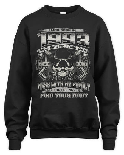 1993 HH89-K2 – Protective Family Quote T-Shirt - Unisex Sweatshirt - Black