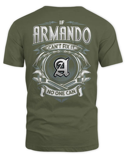 ARMANDO AP81-K4-626 - Personalized Ahmed Quote Apparel “If Ahmed Can't Fix It, No One Can” - Unisex Standard T-Shirt - Military Green