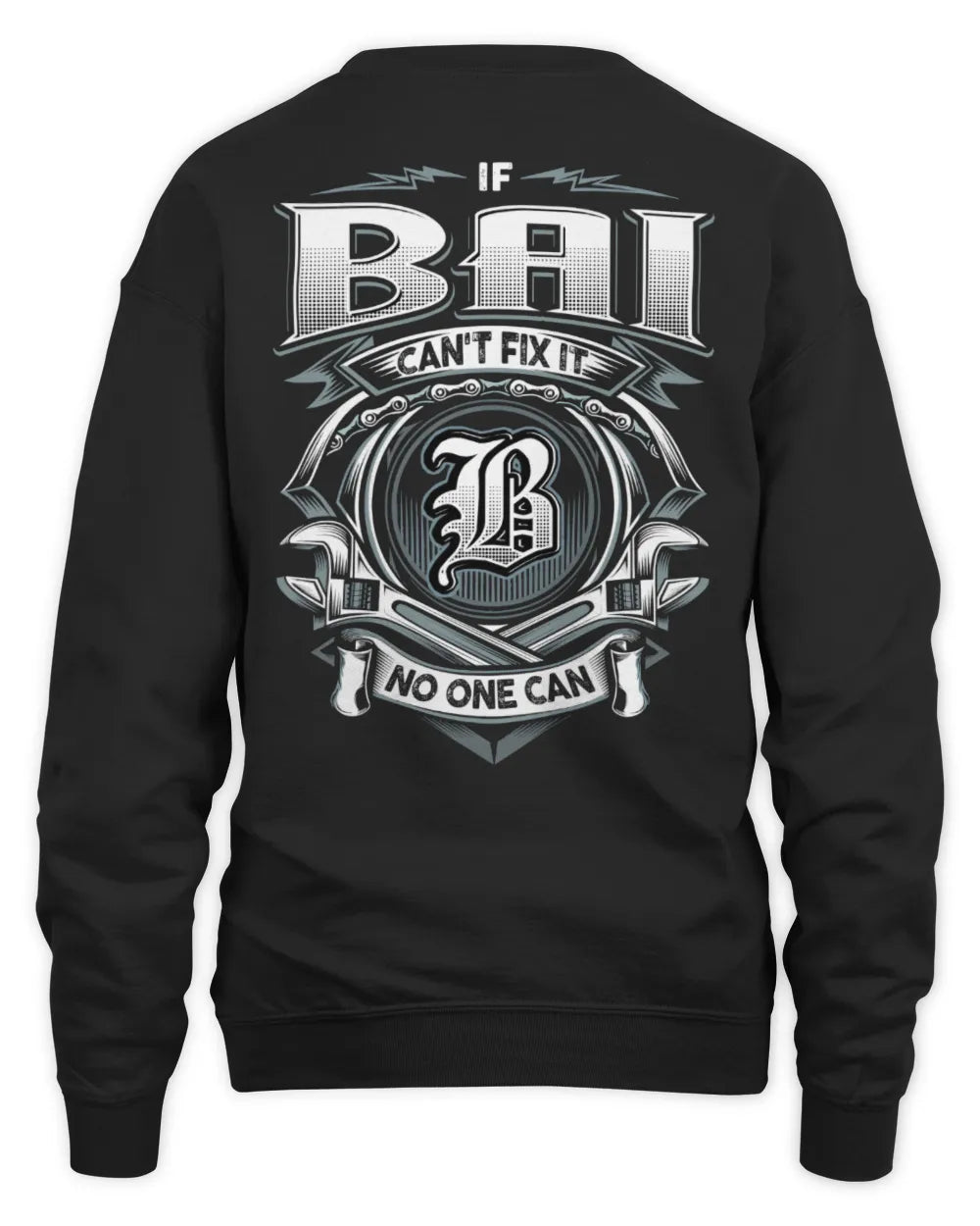 BAI AP81-K4-626 - Personalized Ahmed Quote Apparel “If Ahmed Can't Fix It, No One Can” - Unisex Sweatshirt - Black