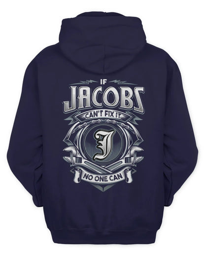 JACOBS AP81-K4-626 - Personalized Ahmed Quote Apparel “If Ahmed Can't Fix It, No One Can” - Unisex Hoodie - Navy