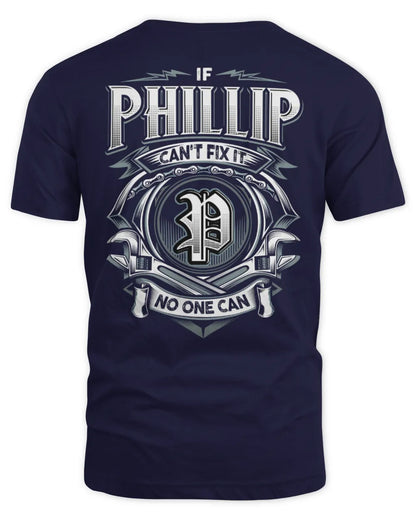 PHILLIP AP81-K4-626 - Personalized Ahmed Quote Apparel “If Ahmed Can't Fix It, No One Can” - Unisex Standard T-Shirt - Navy