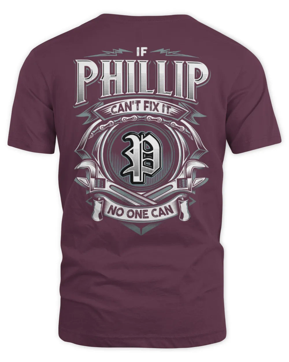 PHILLIP AP81-K4-626 - Personalized Ahmed Quote Apparel “If Ahmed Can't Fix It, No One Can” - Unisex Standard T-Shirt - Maroon