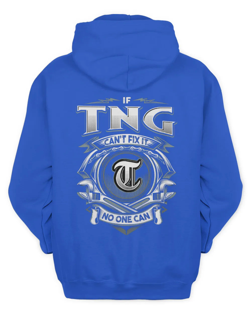 TNG AP81-K4-626 - Personalized Ahmed Quote Apparel “If Ahmed Can't Fix It, No One Can” - Unisex Hoodie - Royal